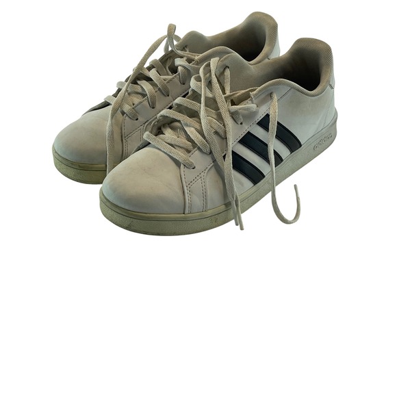 Adidas Grand Court White Black Sneakers Women's Size 4.5 Athletic Shoes - Picture 2 of 7